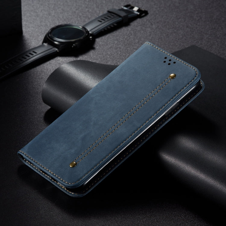 For Motorola Edge 50 Pro 5G Denim Texture Flip Leather Phone Case(Blue) - free shipping - PMC TechLife - Order now!