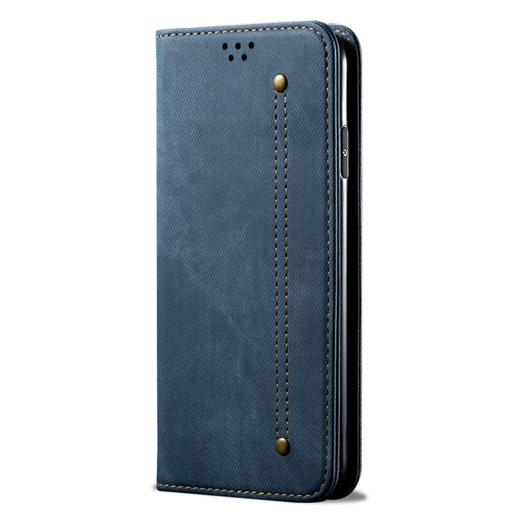 For Motorola Edge 50 Pro 5G Denim Texture Flip Leather Phone Case(Blue) - free shipping - PMC TechLife - Order now!