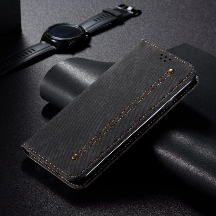 For Motorola Moto G85 Denim Texture Flip Leather Phone Case(Black) - free shipping - PMC TechLife - Order now!