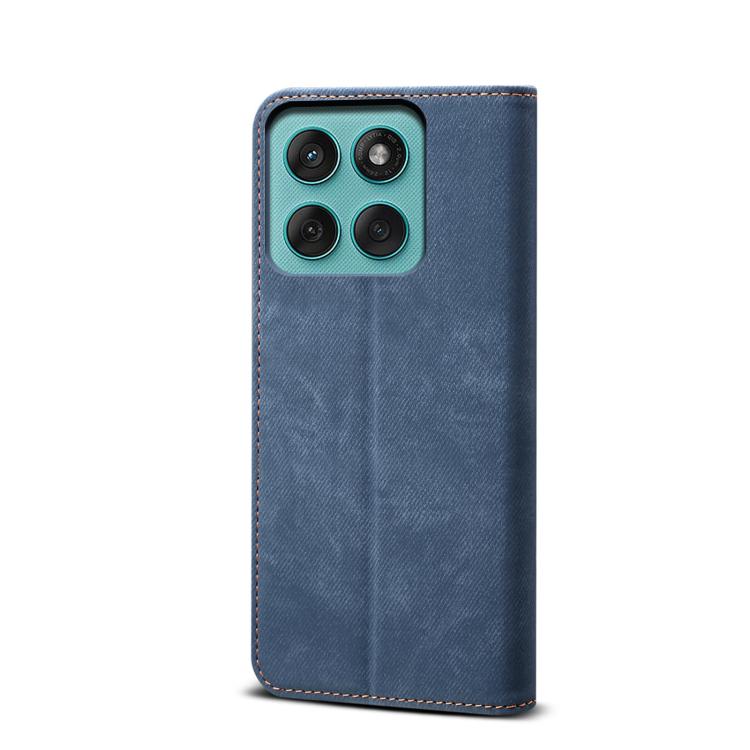 For Motorola Edge 60 Pro Denim Texture Flip Leather Phone Case(Blue) - free shipping - PMC TechLife - Order now!