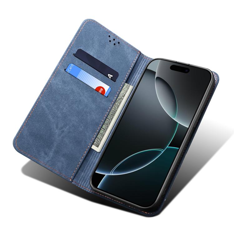 For Motorola Edge 60 Pro Denim Texture Flip Leather Phone Case(Blue) - free shipping - PMC TechLife - Order now!
