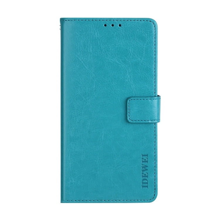For Nothing Phone 2 idewei Crazy Horse Texture Leather Phone Case with Holder(Sky Blue) - free shipping - PMC Jewellery - Order now!