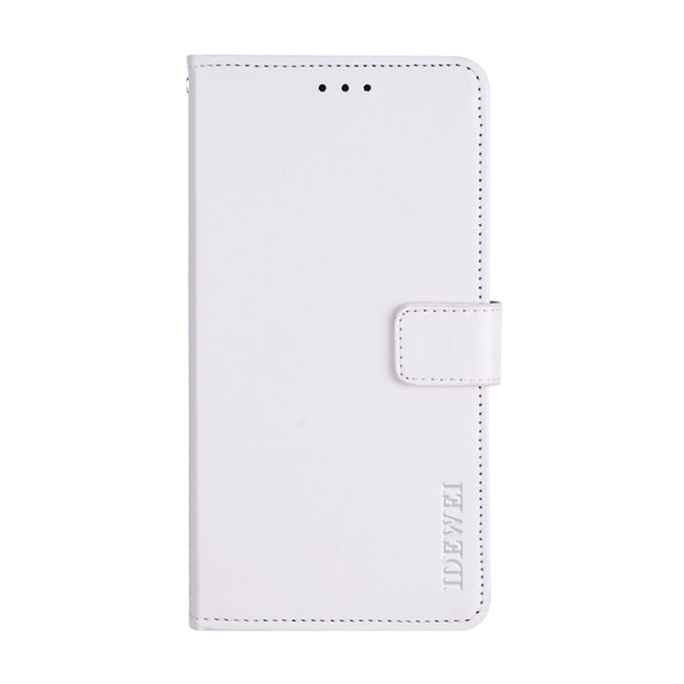 For iPhone 15 Pro Max idewei Crazy Horse Texture Leather Phone Case with Holder(White) - free shipping - PMC Jewellery - Order now!