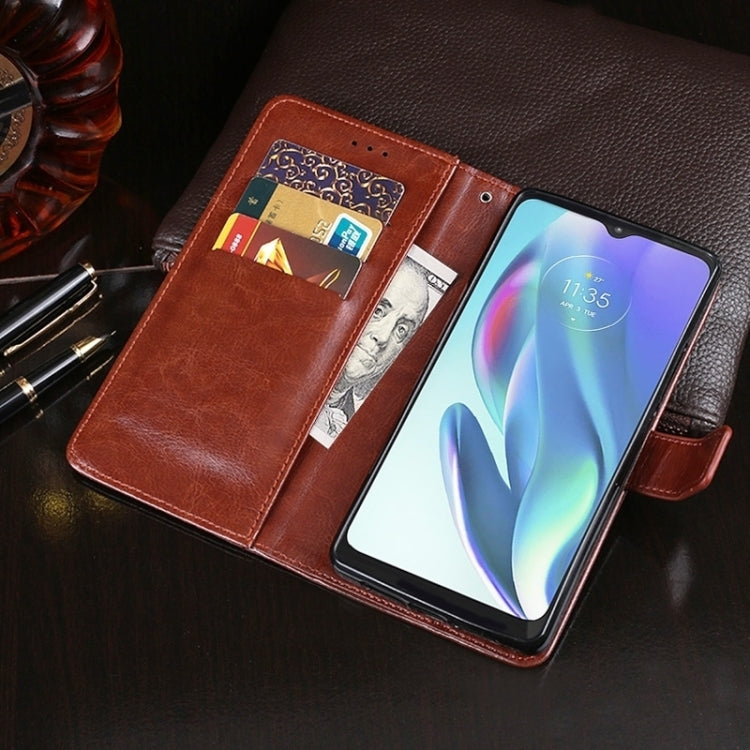 For iPhone 15 Pro Max idewei Crazy Horse Texture Leather Phone Case with Holder(White) - free shipping - PMC Jewellery - Order now!