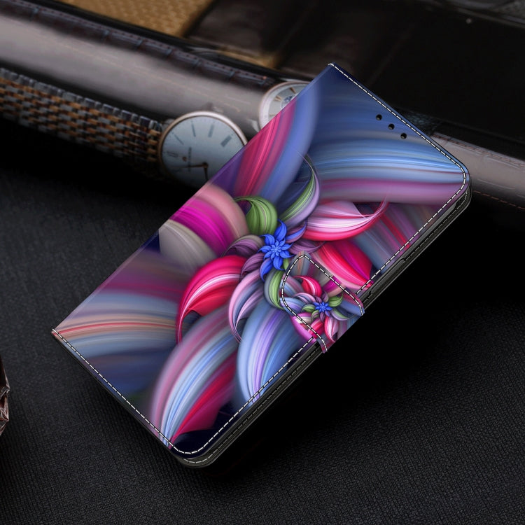 For Honor Magic6 Lite Crystal 3D Shockproof Protective Leather Phone Case(Colorful Flower) - Honor Cases by PMC TechLife | Online Shopping South Africa | PMC TechLife | Buy Now Pay Later Mobicred