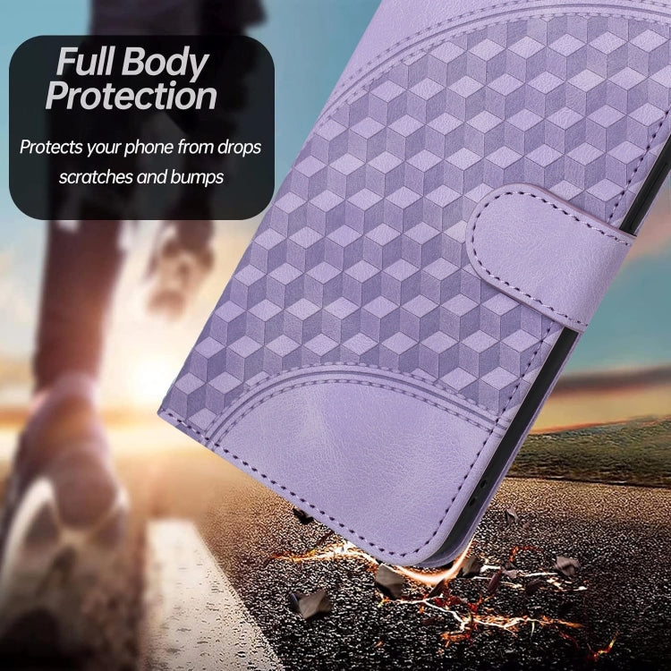 For Google Pixel 9 Pro YX0060 Elephant Head Embossed Phone Leather Case with Lanyard(Light Purple) - Google Cases by PMC TechLife | Online Shopping South Africa | PMC TechLife | Buy Now Pay Later Mobicred