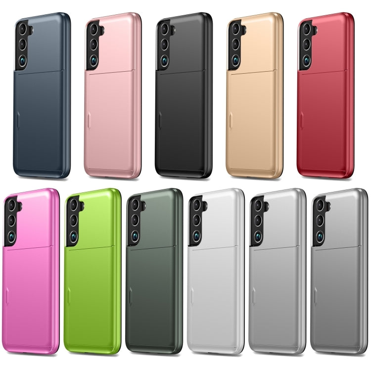 For Samsung Galaxy S24+ 5G Shockproof Armor Phone Case with Card Slot(Silver) - Galaxy S24+ 5G Cases by PMC TechLife | Online Shopping South Africa | PMC TechLife