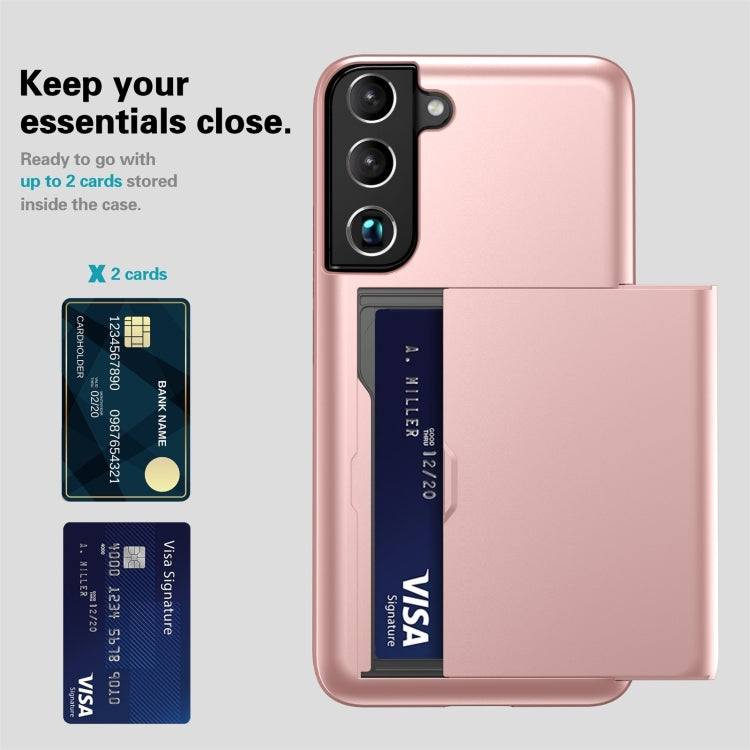 For Samsung Galaxy S24+ 5G Shockproof Armor Phone Case with Card Slot(Blue) - Galaxy S24+ 5G Cases by PMC TechLife | Online Shopping South Africa | PMC TechLife