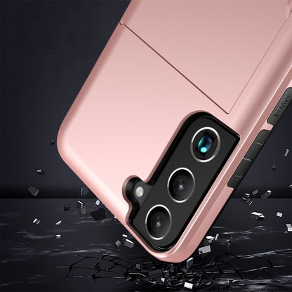 For Samsung Galaxy S24+ 5G Shockproof Armor Phone Case with Card Slot(Rose Gold) - Galaxy S24+ 5G Cases by PMC Jewellery | Online Shopping South Africa | PMC Jewellery