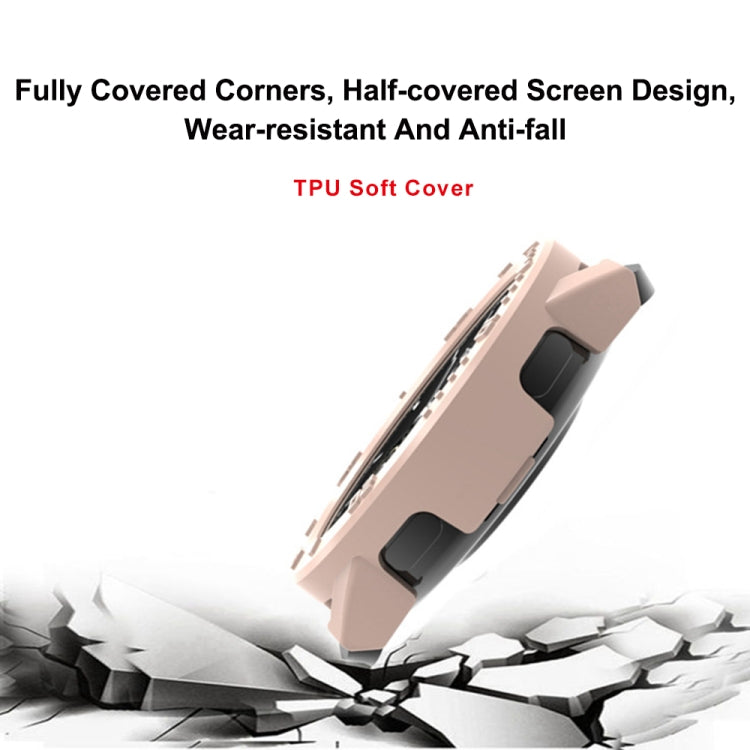 For Xiaomi Watch S3 Half Package Scale PC Watch Protective Case(Ivory White) - Watch Cases by PMC TechLife | Online Shopping South Africa | PMC TechLife