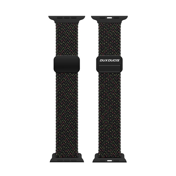 For Apple Watch SE 2023 40mm DUX DUCIS Mixture Pro Series Magnetic Buckle Nylon Braid Watch Band(Black Unity) - Watch Bands by DUX DUCIS | Online Shopping South Africa | PMC Jewellery | Buy Now Pay Later Mobicred