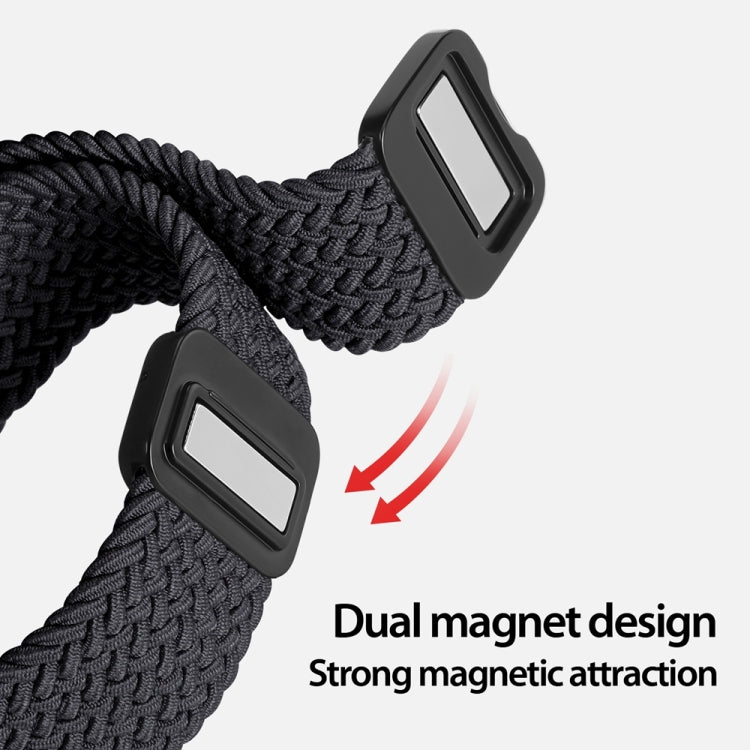 For Apple Watch Series 9 45mm DUX DUCIS Mixture Pro Series Magnetic Buckle Nylon Braid Watch Band(Midnight) - Watch Bands by DUX DUCIS | Online Shopping South Africa | PMC Jewellery | Buy Now Pay Later Mobicred