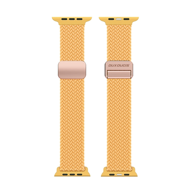 For Apple Watch Series 8 45mm DUX DUCIS Mixture Pro Series Magnetic Buckle Nylon Braid Watch Band(Sunny Color) - Watch Bands by DUX DUCIS | Online Shopping South Africa | PMC Jewellery | Buy Now Pay Later Mobicred