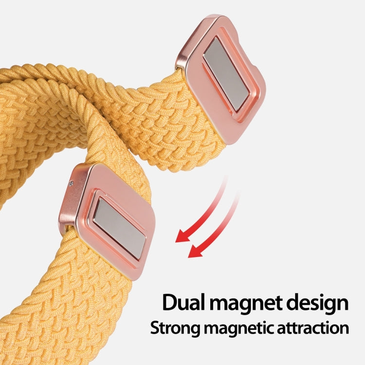 For Apple Watch SE 2022 44mm DUX DUCIS Mixture Pro Series Magnetic Buckle Nylon Braid Watch Band(Sunny Color) - Watch Bands by DUX DUCIS | Online Shopping South Africa | PMC Jewellery | Buy Now Pay Later Mobicred