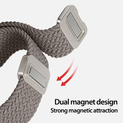 For Apple Watch Series 7 41mm DUX DUCIS Mixture Pro Series Magnetic Buckle Nylon Braid Watch Band(Clay) - Watch Bands by DUX DUCIS | Online Shopping South Africa | PMC Jewellery | Buy Now Pay Later Mobicred