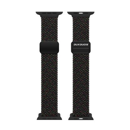 For Apple Watch Series 7 45mm DUX DUCIS Mixture Pro Series Magnetic Buckle Nylon Braid Watch Band(Black Unity) - Watch Bands by DUX DUCIS | Online Shopping South Africa | PMC Jewellery | Buy Now Pay Later Mobicred