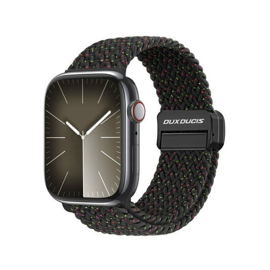 For Apple Watch Series 6 44mm DUX DUCIS Mixture Pro Series Magnetic Buckle Nylon Braid Watch Band(Black Unity) - Watch Bands by DUX DUCIS | Online Shopping South Africa | PMC Jewellery | Buy Now Pay Later Mobicred