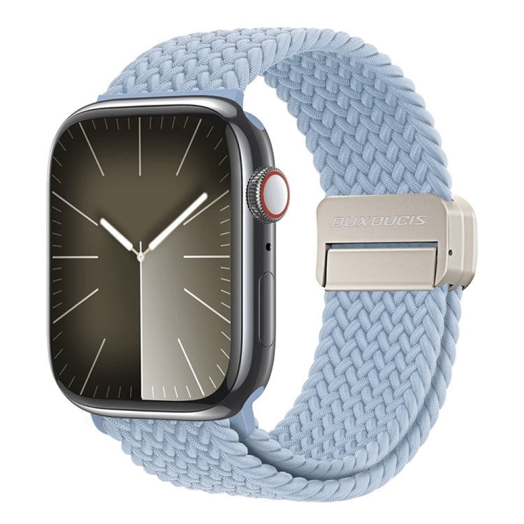 For Apple Watch Series 3 38mm DUX DUCIS Mixture Pro Series Magnetic Buckle Nylon Braid Watch Band(Light Blue) - Watch Bands by DUX DUCIS | Online Shopping South Africa | PMC Jewellery | Buy Now Pay Later Mobicred