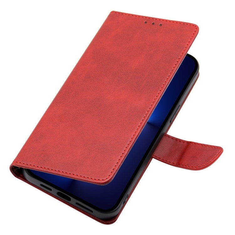 For Honor Magic6 Pro Calf Texture Buckle Flip Leather Phone Case(Red) - Honor Cases by PMC Jewellery | Online Shopping South Africa | PMC Jewellery | Buy Now Pay Later Mobicred