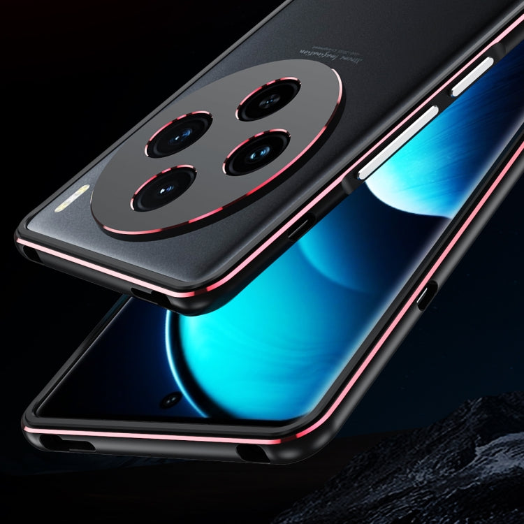 For vivo X100 Aurora Series Metal Frame Phone Case(Silver) - vivo Cases by imak | Online Shopping South Africa | PMC Jewellery | Buy Now Pay Later Mobicred