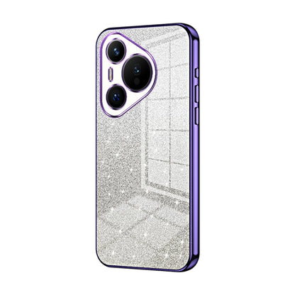 For Huawei Pura 70 Gradient Glitter Powder Electroplated Phone Case(Purple) - Huawei Cases by PMC Jewellery | Online Shopping South Africa | PMC Jewellery | Buy Now Pay Later Mobicred