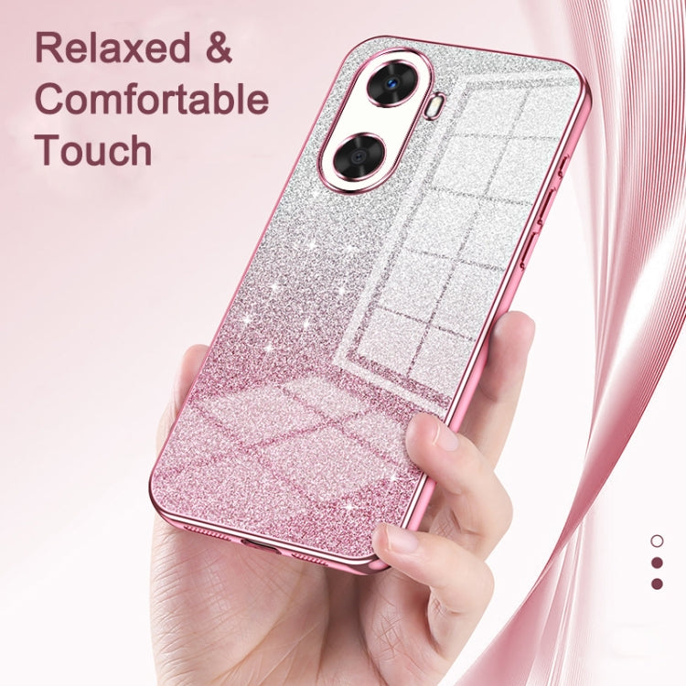 For Huawei Pura 70 Pro Gradient Glitter Powder Electroplated Phone Case(Purple) - Huawei Cases by PMC Jewellery | Online Shopping South Africa | PMC Jewellery | Buy Now Pay Later Mobicred