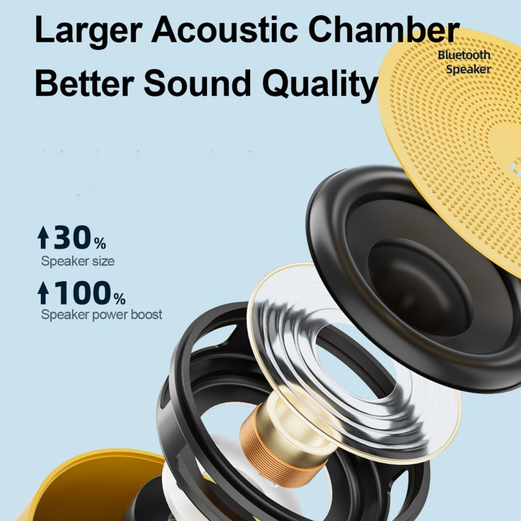 EWA A129 Mini Bluetooth 5.0 Bass Radiator Metal Speaker(Brown) - free shipping - PMC Jewellery - Order now!