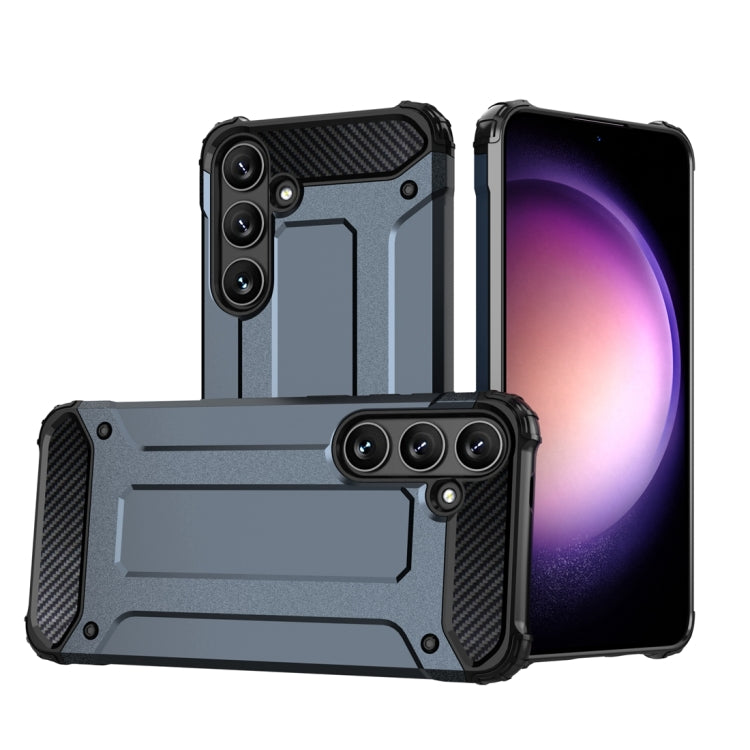 For Samsung Galaxy S24 5G Magic Armor TPU + PC Phone Case(Navy Blue) - Galaxy S24 5G Cases by PMC TechLife | Online Shopping South Africa | PMC TechLife