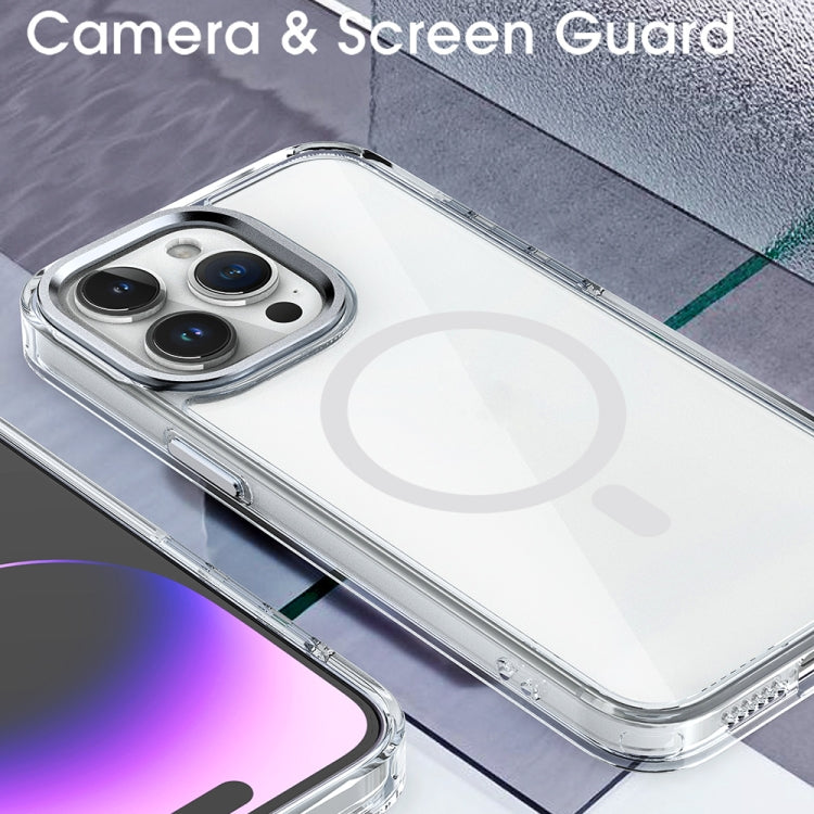 For iPhone XR MagSafe Magnetic Clear Phone Case(Purple) - More iPhone Cases by PMC TechLife | Online Shopping South Africa | PMC TechLife