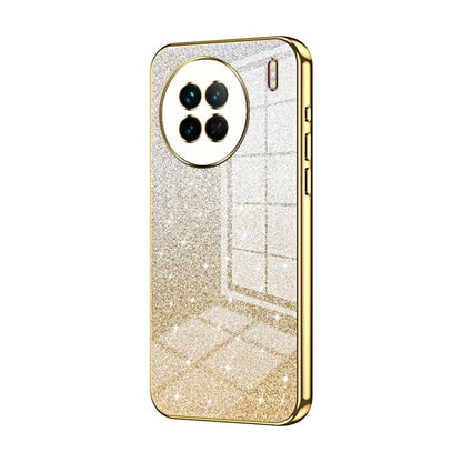 For vivo X90 / X90s Gradient Glitter Powder Electroplated Phone Case(Gold) - vivo Cases by PMC Jewellery | Online Shopping South Africa | PMC Jewellery
