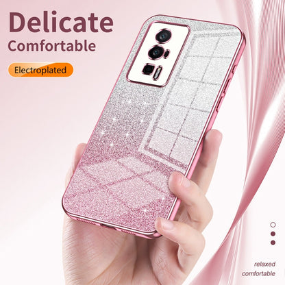 For Xiaomi 13 Ultra Gradient Glitter Powder Electroplated Phone Case(Purple) - 13 Ultra Cases by PMC Jewellery | Online Shopping South Africa | PMC Jewellery | Buy Now Pay Later Mobicred