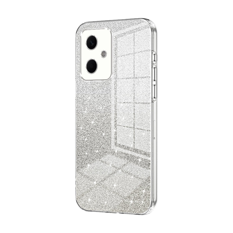 For Xiaomi Redmi Note 12R Pro Gradient Glitter Powder Electroplated Phone Case(Transparent) - Xiaomi Cases by PMC TechLife | Online Shopping South Africa | PMC TechLife | Buy Now Pay Later Mobicred