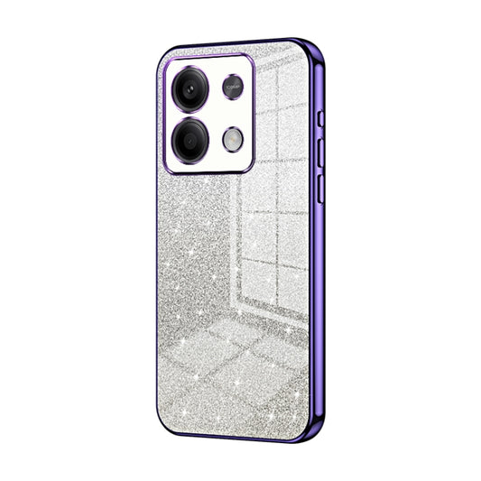 For Xiaomi Redmi Note 13 5G Gradient Glitter Powder Electroplated Phone Case(Purple) - Note 13 Cases by PMC Jewellery | Online Shopping South Africa | PMC Jewellery | Buy Now Pay Later Mobicred