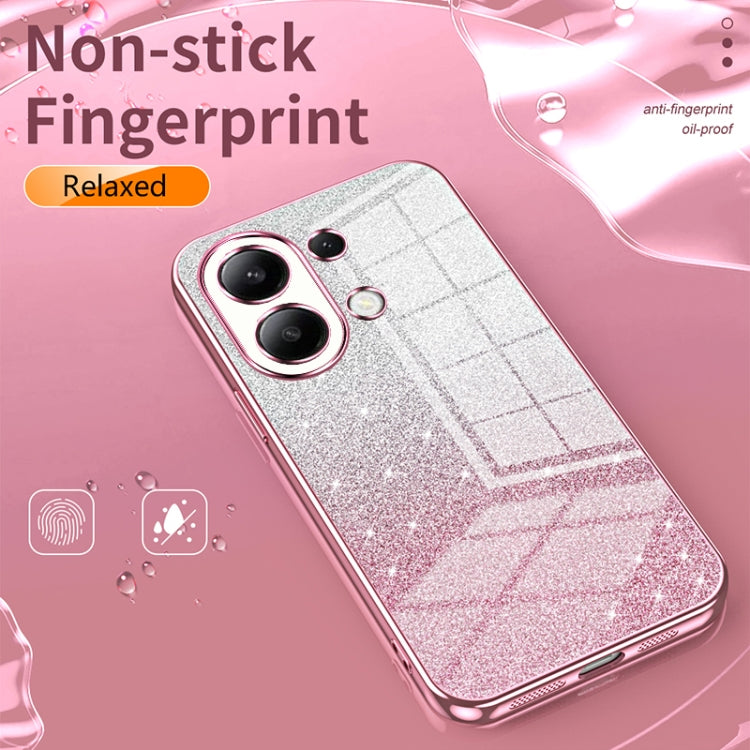 For Xiaomi Redmi Note 10 Pro/10 Pro Max Gradient Glitter Powder Electroplated Phone Case(Pink) - Xiaomi Cases by PMC Jewellery | Online Shopping South Africa | PMC Jewellery | Buy Now Pay Later Mobicred