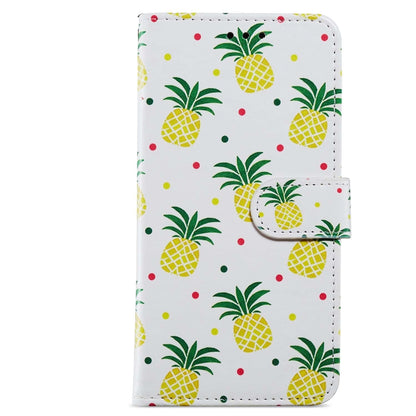 For Blackview A53 Pro Painted Pattern Horizontal Flip Leather Phone Case(Pineapple) - More Brand by PMC Jewellery | Online Shopping South Africa | PMC Jewellery | Buy Now Pay Later Mobicred