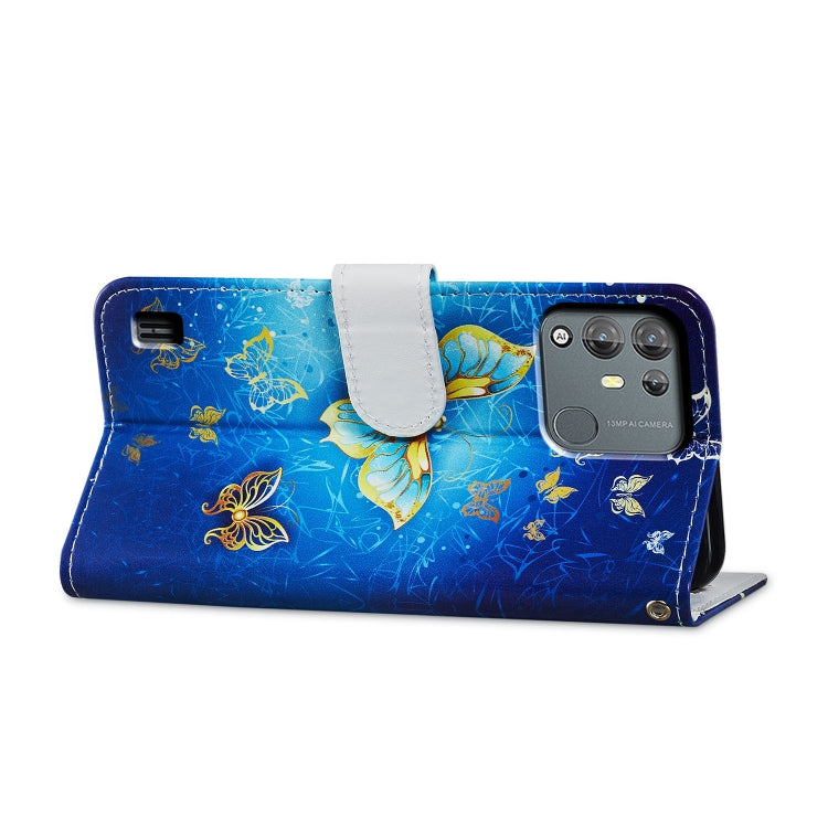 For Blackview A55 Pro Painted Pattern Horizontal Flip Leather Phone Case(Butterfly) - More Brand by PMC TechLife | Online Shopping South Africa | PMC TechLife | Buy Now Pay Later Mobicred
