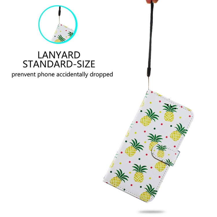 For Blackview A55 Pro Painted Pattern Horizontal Flip Leather Phone Case(Pineapple) - More Brand by PMC TechLife | Online Shopping South Africa | PMC TechLife | Buy Now Pay Later Mobicred