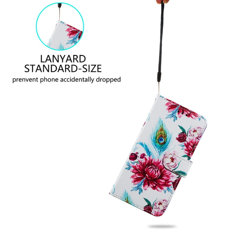 For Blackview A55 Pro Painted Pattern Horizontal Flip Leather Phone Case(Peacock Flower) - More Brand by PMC TechLife | Online Shopping South Africa | PMC TechLife | Buy Now Pay Later Mobicred