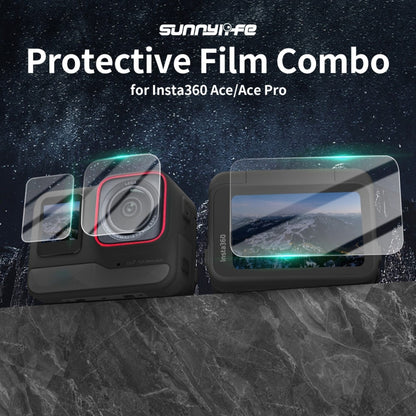 For Insta360 Ace Sunnylife 3 in 1 Rear & Front Screen Lens Explosion proof Film(2 Sets) - Protective Film & Stickers by Sunnylife | Online Shopping South Africa | PMC Jewellery | Buy Now Pay Later Mobicred