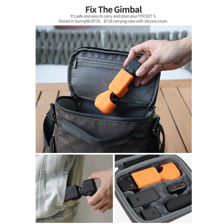 For DJI Osmo Pocket 3 Sunnylife OP3-BHT746 Silicone Protective Case(Orange) - Case & Bags by Sunnylife | Online Shopping South Africa | PMC TechLife | Buy Now Pay Later Mobicred