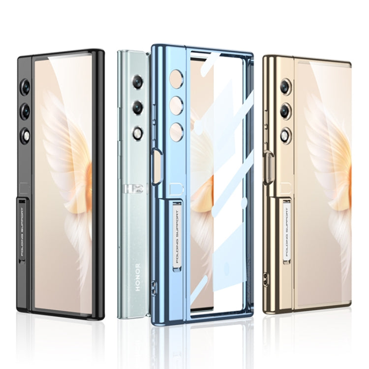 For Honor V Purse GKK Integrated Flip Electroplating TPU Case with Holder(Blue) - free shipping - PMC Jewellery - Order now!