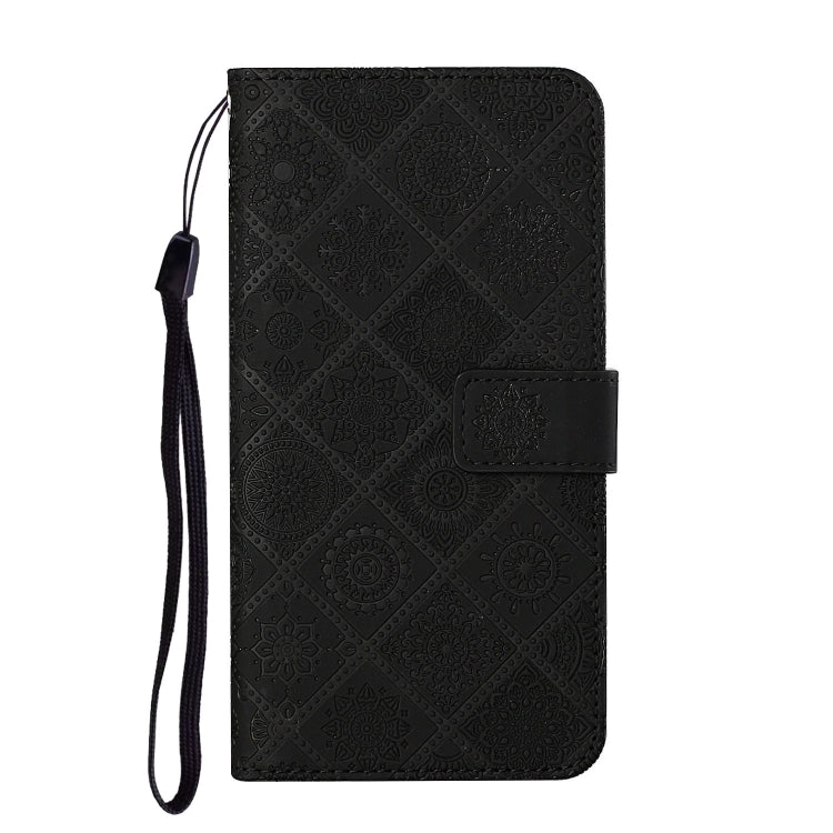 For Google Pixel 9 / 9 Pro Ethnic Style Embossed Pattern Leather Phone Case(Black) - Google Cases by PMC TechLife | Online Shopping South Africa | PMC TechLife | Buy Now Pay Later Mobicred