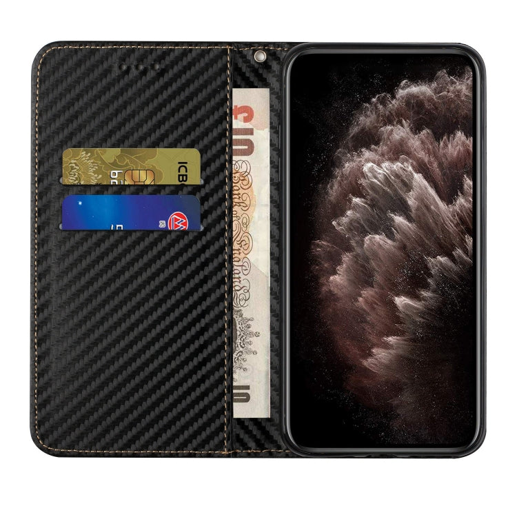 For Xiaomi Redmi Note 13 Pro 5G Carbon Fiber Texture Flip Holder Leather Phone Case(Black) - Note 13 Pro Cases by PMC TechLife | Online Shopping South Africa | PMC TechLife
