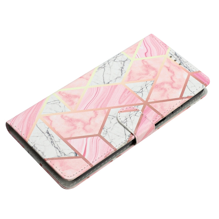 For Blackview A53 Pro Colored Drawing Leather Phone Case(Pink Marble) - More Brand by PMC TechLife | Online Shopping South Africa | PMC TechLife | Buy Now Pay Later Mobicred