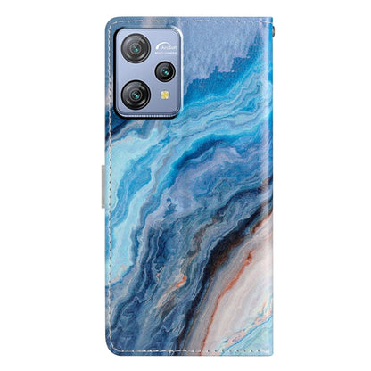 For Blackview A53 Pro Colored Drawing Leather Phone Case(Blue Marble) - More Brand by PMC Jewellery | Online Shopping South Africa | PMC Jewellery | Buy Now Pay Later Mobicred