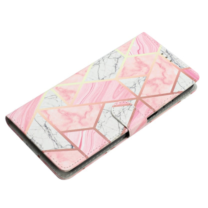 For Blackview A55 Pro Colored Drawing Leather Phone Case(Pink Marble) - More Brand by PMC Jewellery | Online Shopping South Africa | PMC Jewellery | Buy Now Pay Later Mobicred