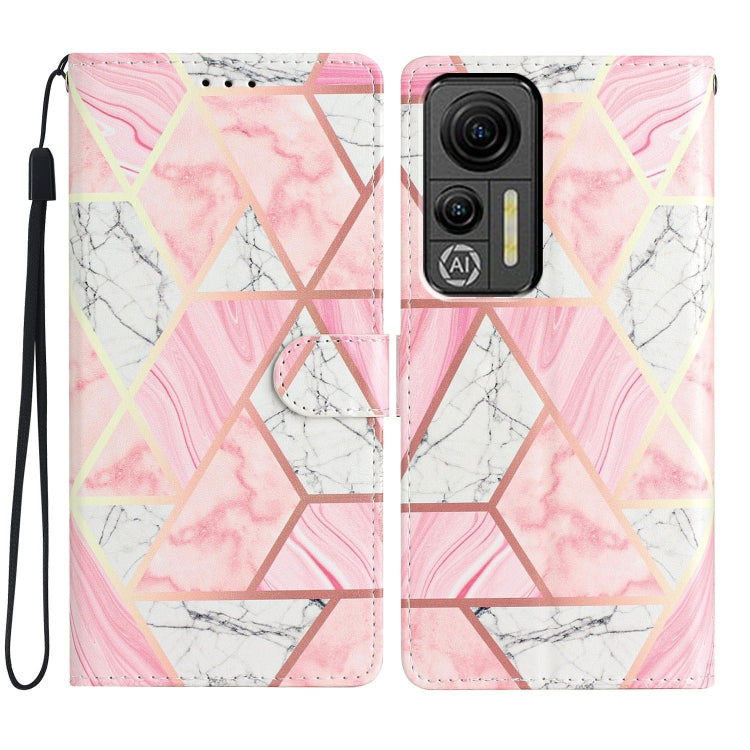 For Ulefone Note 14 Colored Drawing Leather Phone Case(Pink Marble) - Ulefone Cases by PMC Jewellery | Online Shopping South Africa | PMC Jewellery | Buy Now Pay Later Mobicred