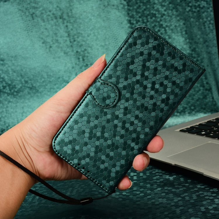 For Tecno Spark Go 2024 / Spark 20C Honeycomb Dot Texture Leather Phone Case(Green) - Tecno Cases by PMC Jewellery | Online Shopping South Africa | PMC Jewellery | Buy Now Pay Later Mobicred