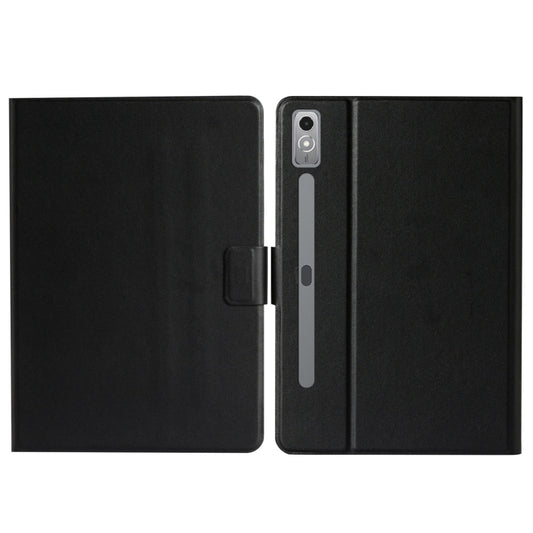 For Lenovo Tab P12 2023 / TB370FU Pure Color Smart Leather Tablet Case(Black) - Lenovo by PMC Jewellery | Online Shopping South Africa | PMC Jewellery | Buy Now Pay Later Mobicred