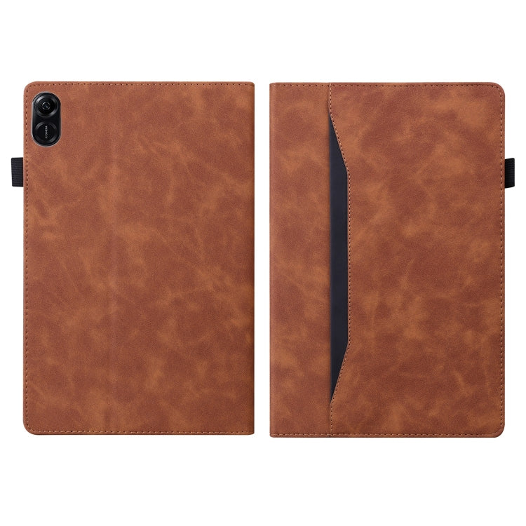 For Honor Pad X8a Splicing Shockproof Leather Tablet Case(Brown) - Honor by PMC TechLife | Online Shopping South Africa | PMC TechLife | Buy Now Pay Later Mobicred